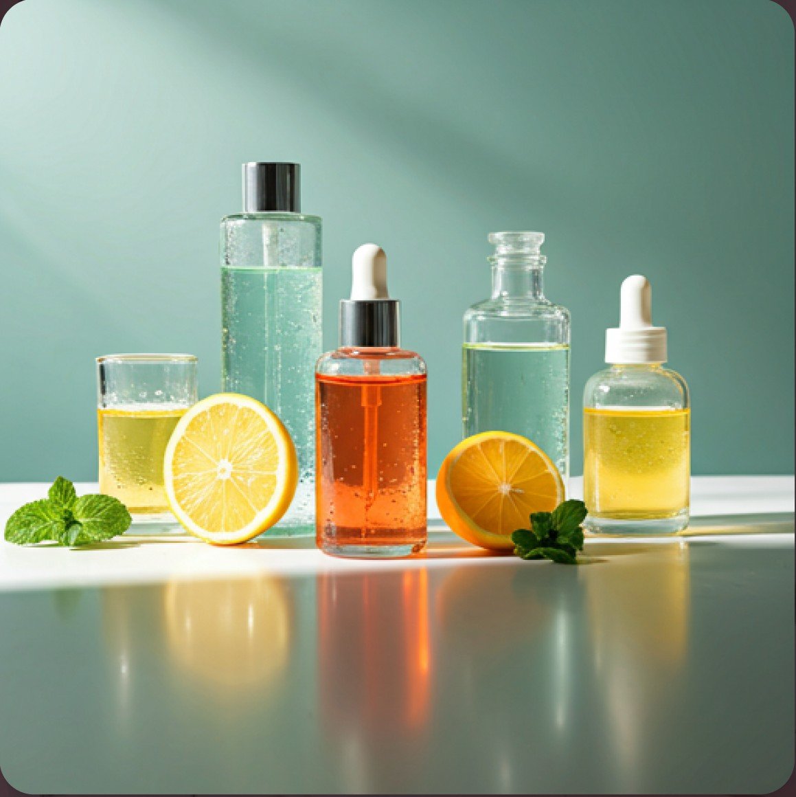 Skincare and pigmentation treatment products at MediGlo Clinic