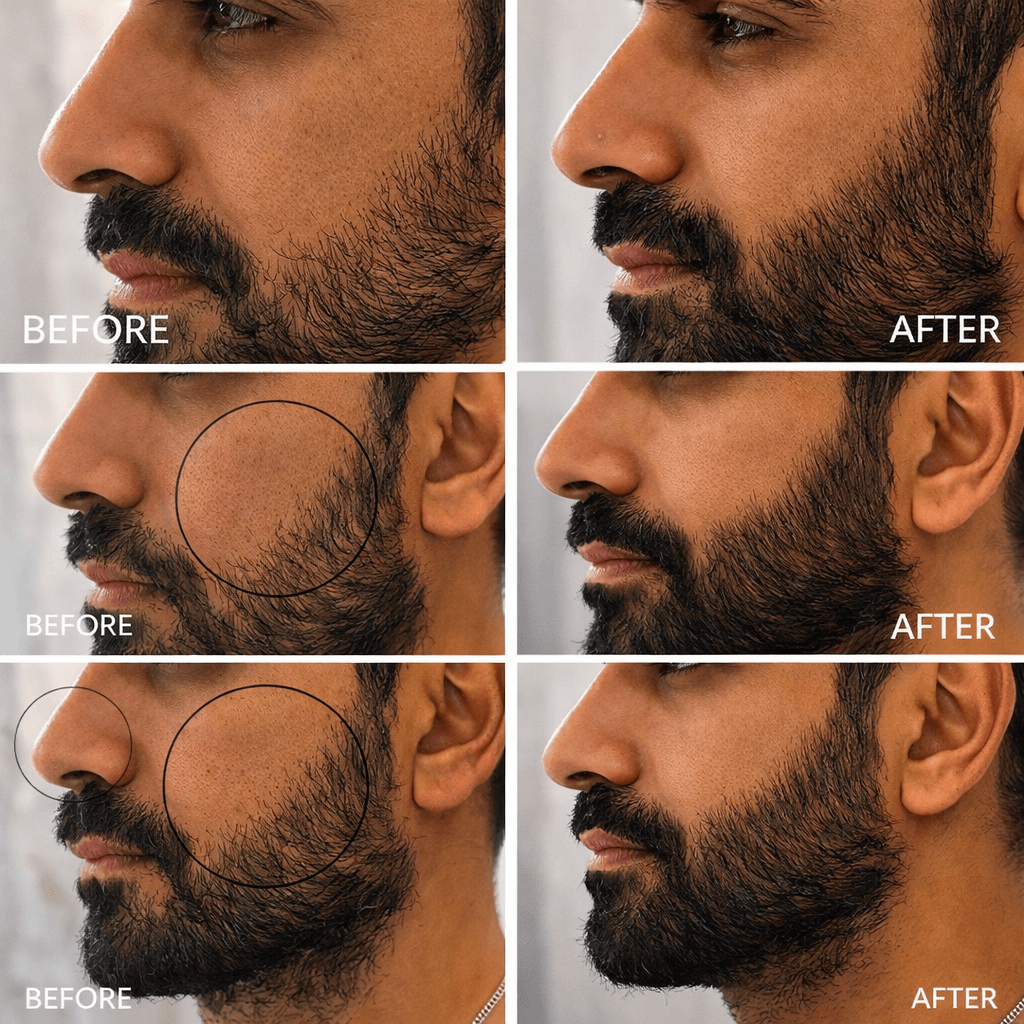 Beard Shapping LHR Befor and After